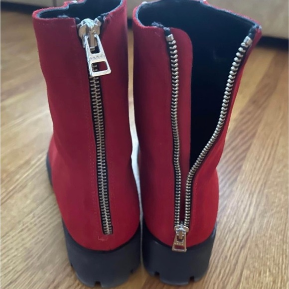 Marni red suede boots size 40 - Picture 2 of 3